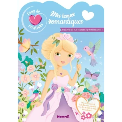 Image de Coup de coeur créations Mes tenues romantiques Avec plus 500 stickers repositionnables !