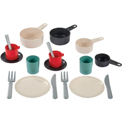 Afbeelding van Ecoiffier 100% Chef Servies en Bestek in Pan, 19dlg.