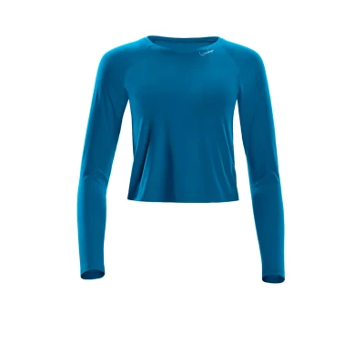 Afbeelding van Winshape Cropped LONG Sleeve Longsleeve, Dames, Maat: XS, Teal green