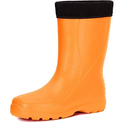 Afbeelding van Ladeheid LADW002 Thermorubberen regenlaarzen voor dames, Oranje