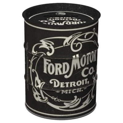 Afbeelding van Ford Vintage Logo Olieblik Spaarpot