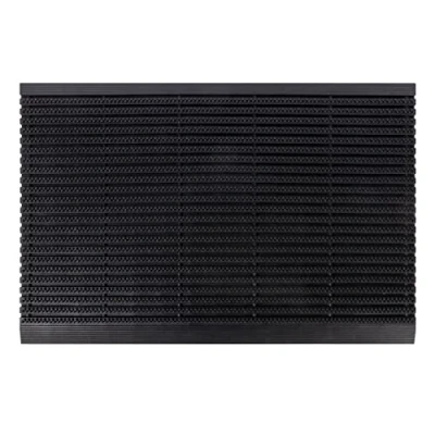 Afbeelding van KARAT deurmat voor binnen en buiten, met krachtige borstels, entreemat, vangt vuil op, schoenschraper, (60 x 90 cm, rubber)