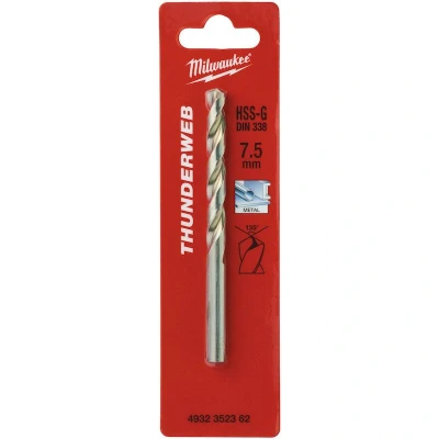 Afbeelding van MILWAUKEE 4932352362 THUNDERWEB HSS G metaalboor 7,5x109x69mm