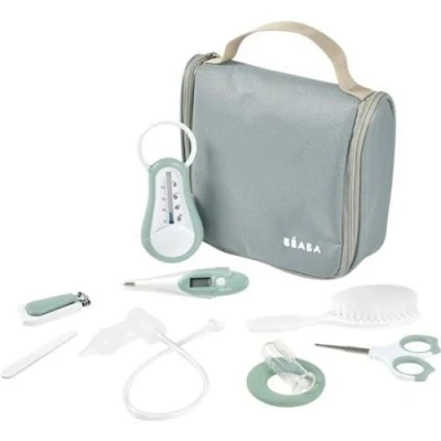 Image de Trousse de toilette bébé Nomade 9 accessoires Vert sauge
