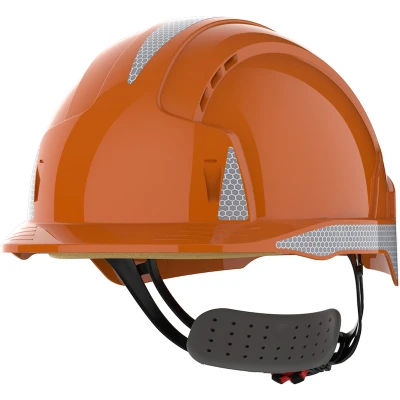 Afbeelding van JSP Veiligheidshelm Evolite CR2 Oranje Abs Met Reflectie 6 punts draaiknop