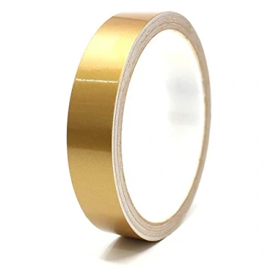 Afbeelding van Finest Folia Decoratieve plakstrips voor auto, motorfiets, boot, modelbouw, vele kleuren, lengte 10 m (goud, 15 mm)