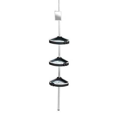 Afbeelding van Wenko Hoekrek Wave 27 X 70 260 Cm Aluminium Zilver/zwart