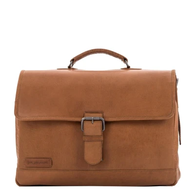 Afbeelding van Plevier Aktetas, Maat: One Size, Cognac