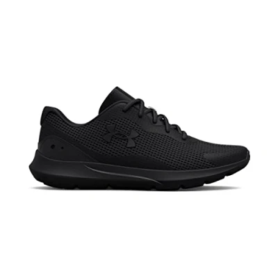 Afbeelding van Under Armour Surge 3 Hardloopschoenen neutraal, Heren, Maat: 47, Black i Textiel/ synthetisch