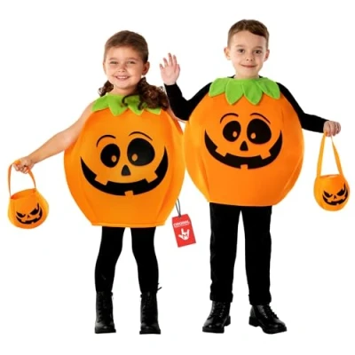 Afbeelding van Morph pompoenkostuum voor kinderen, Halloween kostuum pompoen, maat T2