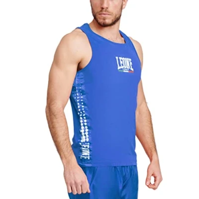Afbeelding van Leone 1947 Uniseks tanktop voor volwassenen, Blauw