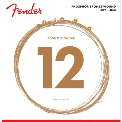 Afbeelding van Fender A Git. snaren 60L 12 53 Phosphor Bronze Akoestische gitaarsnaren