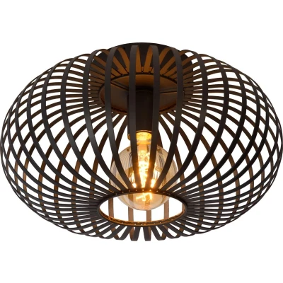 Afbeelding van Lucide MANUELA Plafonnière Ø 40 cm 1xE27 Zwart