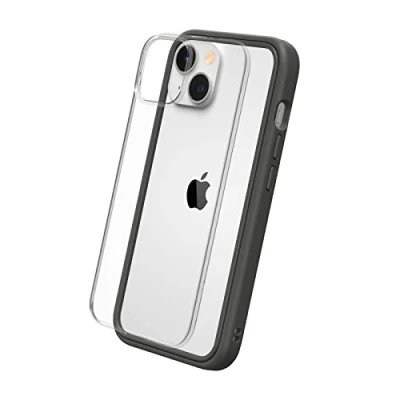 Afbeelding van RHINOSHIELD Hoesje compatibel met [iPhone 14] Mod NX personaliseerbare dunne bescherming schokabsorberende technologie [BPA vrij] grafiet