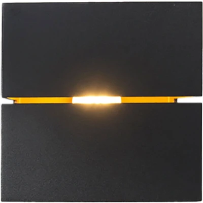 Afbeelding van QAZQA Moderne wandlamp zwart met goud 9,7 cm Transfer Groove