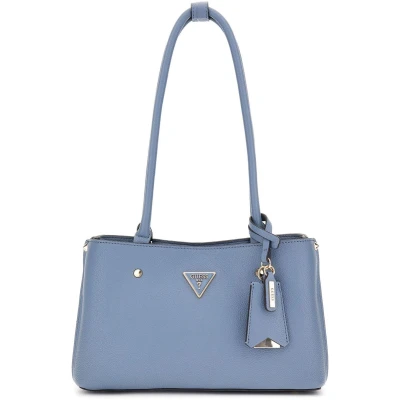 Afbeelding van GUESS Schoudertas Meridian Girlfriend Satchel Slate Blauw