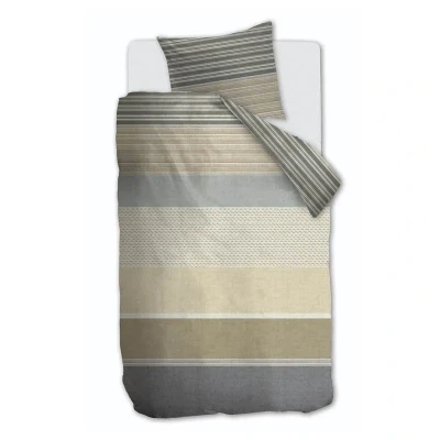 Afbeelding van Ariadne at Home Motif dekbedovertrek 1 persoons (140x200/220 cm + sloop) Taupe