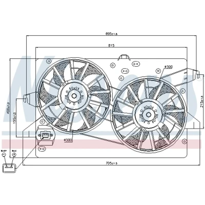 Afbeelding van Nissens Ventilatorwiel motorkoeling 85228