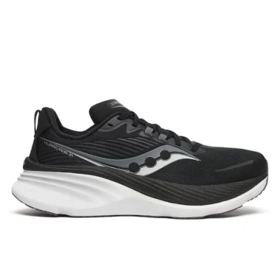Afbeelding van Saucony Hurricane 24 Stabiliteit hardloopschoenen, Heren, Maat: 41, Black/carbon Textiel/ synthetisch