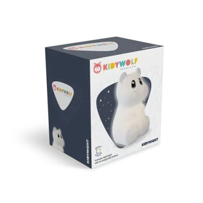 Image de Jeux d&#039;éveil et de 1er age Kidywolf Kidynight Night Light Hippopotamus version