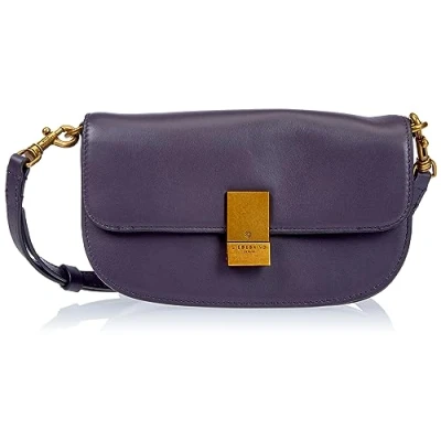 Afbeelding van LIEBESKIND BERLIN Leren Avondtas Schoudertas Viktoria TM Empire Crossbody Taro Paars