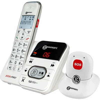 Afbeelding van GEEMARC AmpliDECT 295 SOS Pro draadloze telefoon Met 30 dB GELUIDSVERSTERKING voor SLECHTHORENDEN. ALARM Pendant en BEANTWOORDER