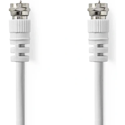 Afbeelding van Nedis Csgb41000Wt30 Satelliet En Antennekabel F Male 3,0 M Wit