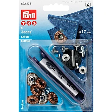 Afbeelding van Prym Jeansknopen Open Kap 17mm Oud Brons