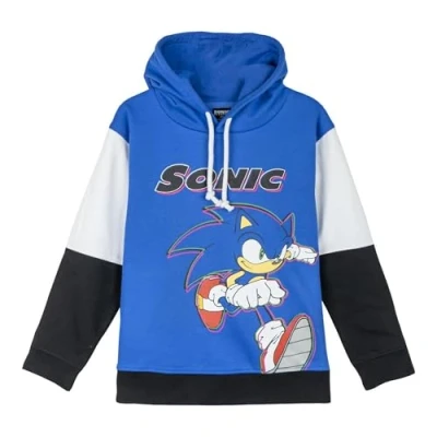 Afbeelding van CERDÁ LIFE&#039;S LITTLE MOMENTS Sonic unisex kinderen geborstelde katoenen hoodie, Blauw