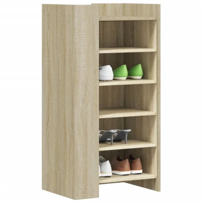 Afbeelding van Schoenenkast 52x37,5x100 cm bewerkt hout sonoma eikenkleurig