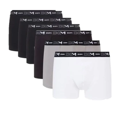 Afbeelding van Dim Boxershorts voor heren, katoen, stretch, ademend, optimale grip, 6 stuks