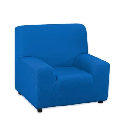 Image de Martina Home Emilia Housse élastique pour canapé 1 place, bleu électrique, de 70 à 110 cm large