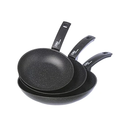 Image de Alluflon 0011853993 etnea set de poêle 20 24 28 cm