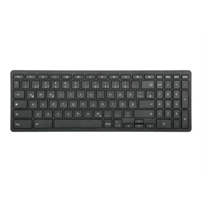 Image de Targus AKB872 Clavier fonctionne avec chromebook antimicrobienne sans fil Bluetooth 5.2 QWERTZ Allemand commutateur : commutateurs à clé ciseaux noir