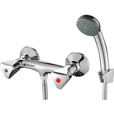 Afbeelding van Aquadesign Lens Retro jaren 80 opbouw douchekraan inclusief handdoucheset 1208955958