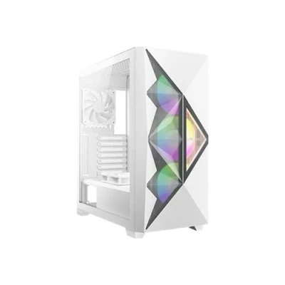 Image de Antec Dark Fleet series DF800 FLUX MDT ATX panneau latéral fenêtré (verre trempé) pas d&#039;alimentation blanc USB/Audio pour ASUS ROG STRIX RTX3080 10, O10; Noctua NH U12