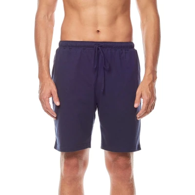 Afbeelding van Timone TI TI30 114 PP Heren Pajamabroek kort Pyjamashorts met zakken elastische tailleband koord 100% Katoen Marineblauw M