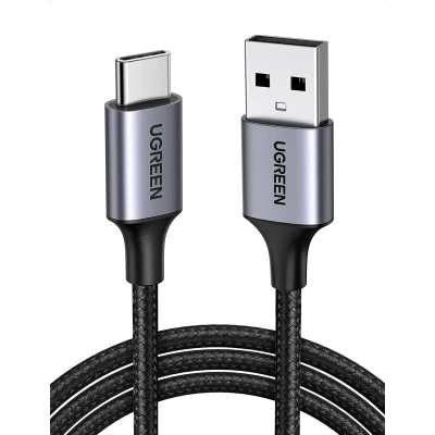 Afbeelding van UGREEN Gevlochten USB A naar C Kabel 3A Fast Charge 2 Meter Zwart