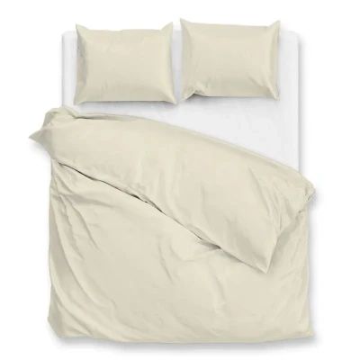 Afbeelding van Zohome Dekbedovertrek Percalle Deken Dekbed Beige 100% Katoen Perkal Uni 200x220 + 2 slopen 60/70 cm