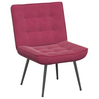 Afbeelding van vidaXL Relaxstoel 64x74x84 cm fluweel wijnrood
