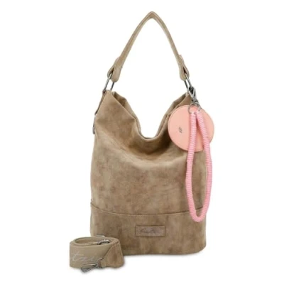 Afbeelding van Fritzi aus Preußen Schoudertas Fritzi51N Olga Vintage Hobo Bag Old Wood Bruine