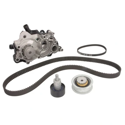 Afbeelding van HEPU PK06850 Waterpomp + Distributieriem Set XT Professional Thermostaat in waterpomp, Met schroeven, Incl schroefset VOLKSWAGEN: Golf 7