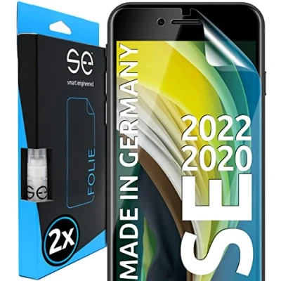 Afbeelding van iPhone SE (2022/2022) displaybeschermfolie uit Duitsland, 100% compatibel met beschermfolie, krasbestendige folie, transparant
