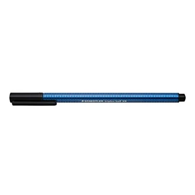 Afbeelding van STAEDTLER 437 XB 9 VE Triplus Ball balpen (ergonomische driehoekige schacht, lijnbreedte, kleur zwart, vuilafstotend, kartonnen etui met 10 balpennen,