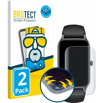 Afbeelding van BROTECT Fullscreen Schutzfolie Displayschutz Folie Matt Entspiegelungsfolie, Smartwatch beschermfolie, Grijs