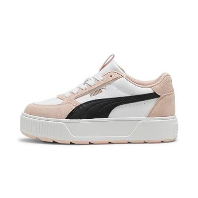 Afbeelding van puma Karmen Rebelle SD Sneakers laag, Dames, Maat: 38, blanc noir putty Leer