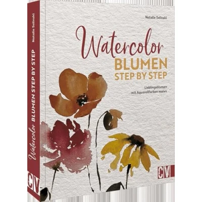 Afbeelding van Watercolor Blumen Step by