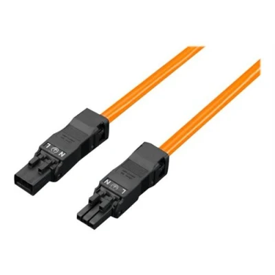 Image de Rittal SZ Led system light connection cable Câble d&#039;alimentation (F) (M) 100 240 V 1 m orange (pack de 5)