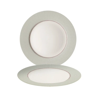 Afbeelding van Laura Ashley Wild Clematis dinerbord 26 cm set 2 stuks