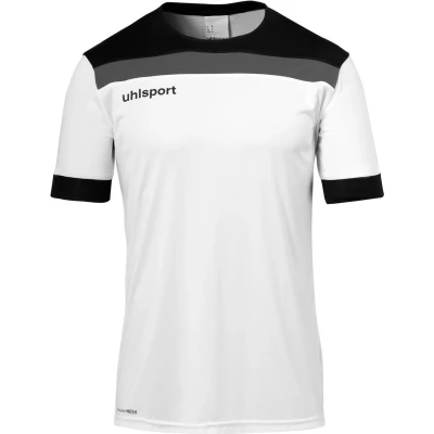 Afbeelding van Uhlsport Offense 23 Shirt Korte Mouw Kinderen Wit / Zwart Antraciet Maat: 152